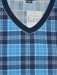 Pánske pyžamo Luna 793 kr / r 4XL tmavě modrá 4XL