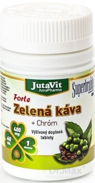 JUTAVIT Zelená káva forte + chróm 60 tabiet