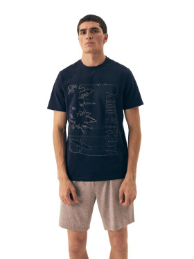 Pánske pyžamo 42598 Surf blue - HENDERSON tmavě modrá L