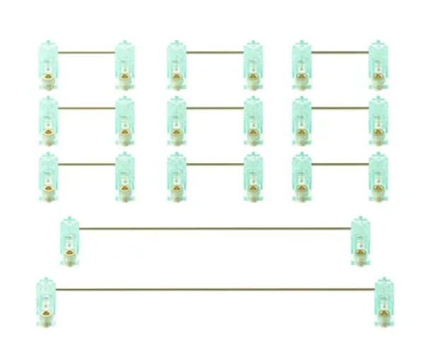 Akko Skrutkovací stabilizátor - mint / veľkosti: 9x 2u | 1x 6.25u | 1x 7u (6925758616546)