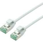 Roline recycled material 21.45.3306 RJ45 sieťové káble, prepojovacie káble CAT 6A U/FTP 3.00 m sivá netienený, extrémne tenký, PVC plášť 1 ks; 21.45.3306