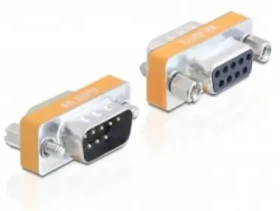 DeLock adaptér Null Modem Sub-D 9 pin samec / samica (65255)