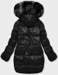 Šedo-čierna obojstranná oversize bunda (h-1088-61) odstíny černé L (40)