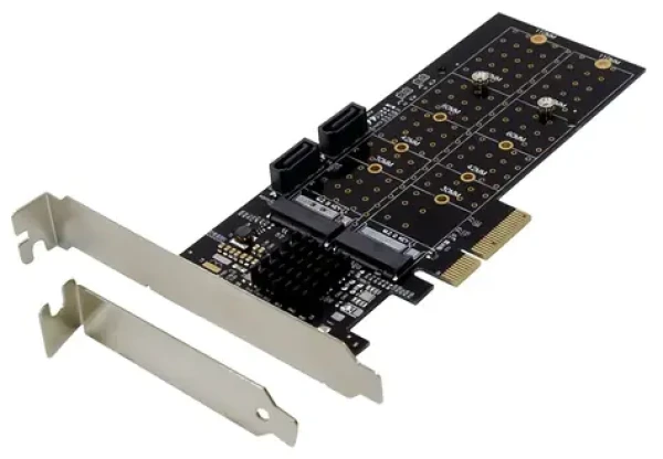 Dawicontrol DC-644e (DC-644E RAID BLISTER) / Radič / PCIe x4 / SATA III RAID / 4 porty / Low Profile (DC-644E RAID BLISTER)