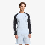 Tričko adidas 3-Stripes Long-Sleeve Top Long-Sleeve Top Crystal Sky XXL