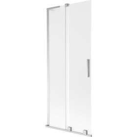 MEXEN/S - Velar L dvojkrídlová posuvná vaňová zástena 85 x 150, dekor, chróm 896-085-003-31-01