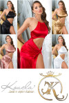 Red Carpet Koucla Goddess Satinlook evening gown Einheitsgroesse