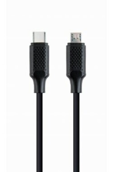 Gembird USB 2.0 C (M) - microUSB (M) kábel / 1.5m / čierny (CC-USB2-CMMBM-1.5M)