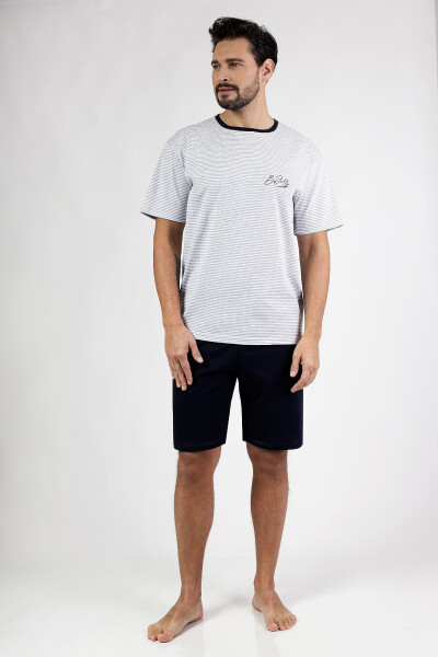 Regina 483 cr/r M-XL W25 pánske pyžamo tmavě modrá XL