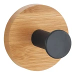 MSV YONO samolepiaci háčik čierny / bambus / oceľ / 48 x 36 mm (3700703918875)