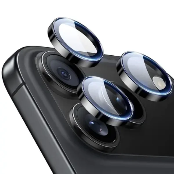 ESR Armorite čierna / Ochranné sklo fotoaparátu / Apple iPhone 14-17 Pro a Pro Max