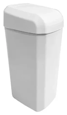 Denox Troya odpadkový kôš 45 l, biela / plast / hojdacie veko / 28 x 35 x 64,5 cm