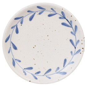 Strömshaga Kameninový tanier Viola Leaf Blue 26 cm