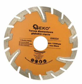 GEKO G00224 / Rezný kotúč diamantový segmentový / 115 x 8 x 22.2 mm (G00224)