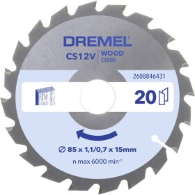 Dremel CS500 85mm 2608846431​ pílový kotúč 1 ks; 2608846431​