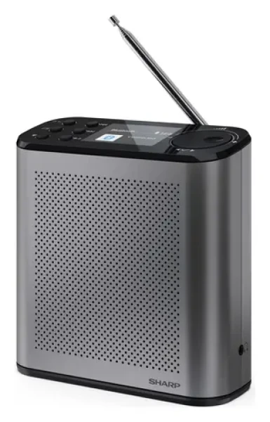 Sharp DR-P530 sivá / Prenosné rádio / DAB+/DAB/FM / Bluetooth 5.3 / výdrž 15 h (DR-P530(GY))