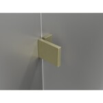 MEXEN/S - Lunar T sprchovací kút dvere krídlové pravá 130 x 120, transparent, zlato kartáčovaná 834T-130-120-55-00-P