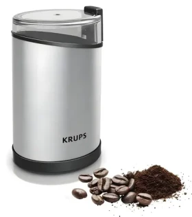 Krups GX204D strieborná / Mlynček na kávu / 200 W / kovové prevedenie (GX204D)
