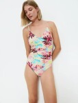 Dámske jednodielne plavky Summer Fleur OP 01 - Triumph tmavá kombinace tyrkysové (M025) 048C