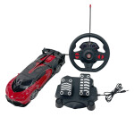 Mamido Mamido Športové auto na diaľkové ovládanie s volantom a pedálmi GT 1:16 červené