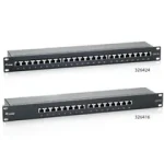 STP Patchpanel, equip, Cat.6, 24-Port - čierny (326424)