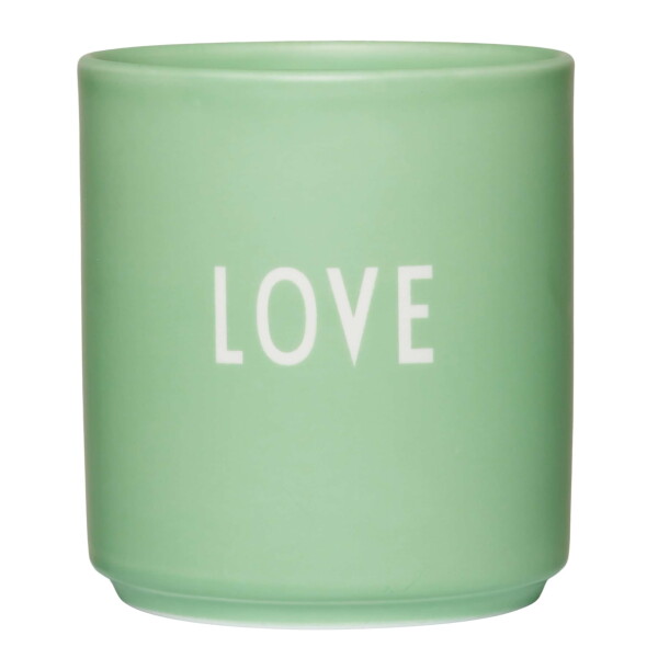 DESIGN LETTERS Porcelánový hrnček Green Love 300 ml