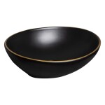 KERRA - Umývadlo na dosku KR-707 BL/G (čiernozlaté) 5907548117526