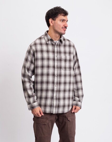 Gramicci Piled Flannel Shirt Slate L