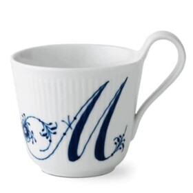 Royal Copenhagen Porcelánový hrnček Alphabet 330 ml – M
