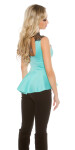 Elegant top with peplum and lace Einheitsgroesse