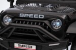Mamido Mamido Elektrické autíčko Speed Offroad čierne | 4x45W | EVA kolesá | 12V 7Ah | EKO koža