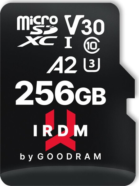 GoodRam IRDM M2AA MicroSDXC 256 GB Class 10 UHS-I/U3 A2 V30 (IR-M2AA-2560R12)
