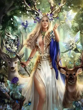 Norimpex Diamantové maľovanie Lesná žena