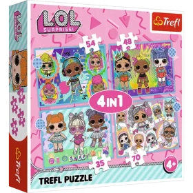Trefl - Puzzle - LOL Surprise: Zoznámte sa s bábikami 4v1