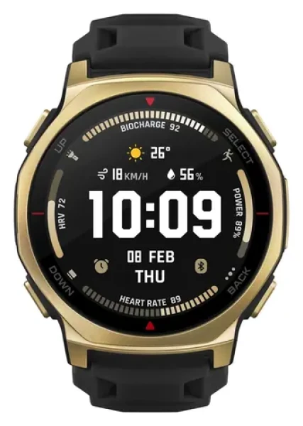 Amazfit T-Rex 3 Pre 44mm Black Gold / Chytré hodinky / 1,32 "AMOLED / 10 ATM / BT 5.2 / NFC / GPS (W2548GL1N)
