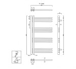 SAPHO - DORLION vykurovacie teleso 500x900, chrom 1130-10