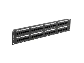 Lanberg 19" / Patch panel / 2U / 48 portov / Cat.6 UTP / čierny (PPU6-2048-B)
