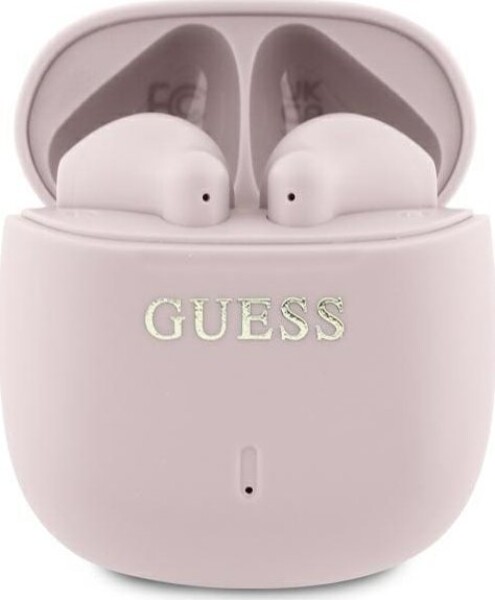 Guess Guess Bluetooth headphones GUTWSJ14ESGP TWS + docking station pink/pink Printed Classic Logo