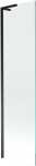 MEXEN/S - Next L vaňová zástena FIX 80 x 150, transparent, čierna 895-080-000-03-00-70