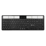 Powerton SolarSlim CZ čierna / bezdrôtová klávesnica / 2.4 GHz / Bluetooth / CZ layout (YCWPBT02BD00)