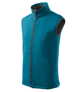 Vision pánska softshellová vesta dark turquoise XL