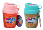 Mamido Squishy guličky z polystyrénu v tégliku oranžová