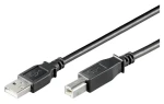 Goobay 93596 čierna / Kábel USB 2.0 AB / 1.8 m (93596)
