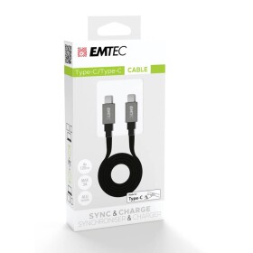 Emtec USB kábel USB-C ® zástrčka, USB-C ® zástrčka 1.20 m čierna ECCHAT700TC2; ECCHAT700TC2