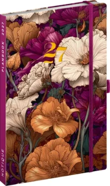 Notique Planbook Vintage kvety 2027 / Diár / 13 × 21 cm / dvojtýždňový kalendárium