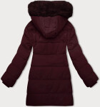 Dámska zimná bunda vo vínovej farbe s kapucňou J Style (16M9099-06) odstíny červené L (40)
