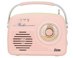 Luiza Retro SP-11 ružová / Retro rádio / MP3 / USB / SD
