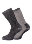 WiK 17222 Pánske termo vonkajšie ponožky A'2 39-46 tmavě šedá 39-42