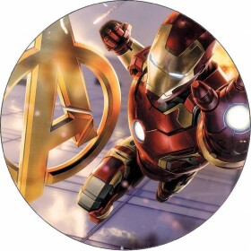 Jedlý papier Avengers – Iron Man, 19,5 cm - Pictu Hap