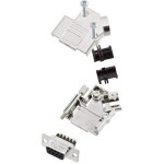 Amphenol L17D45PK-M-09+L77DE09SST sada D-SUB zásuvková lišta 45 ° Pólov: 9 skrutkovací 1 ks; L17D45PK-M-09+L77DE09SST